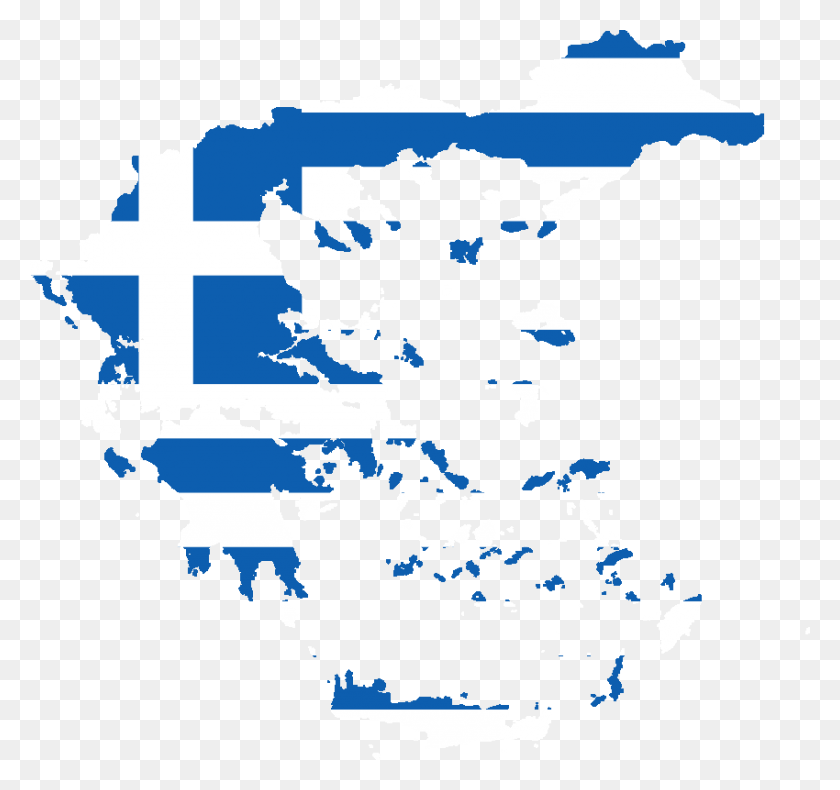 850x796 Flag Map Of Greece Ancient Greece Map Flag, Text, Home Decor, Word HD PNG Download