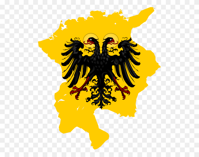 520x600 Flag Map Of Holy Roman Empire Holy Roman Empire Flag Map, Leaf, Plant HD PNG Download