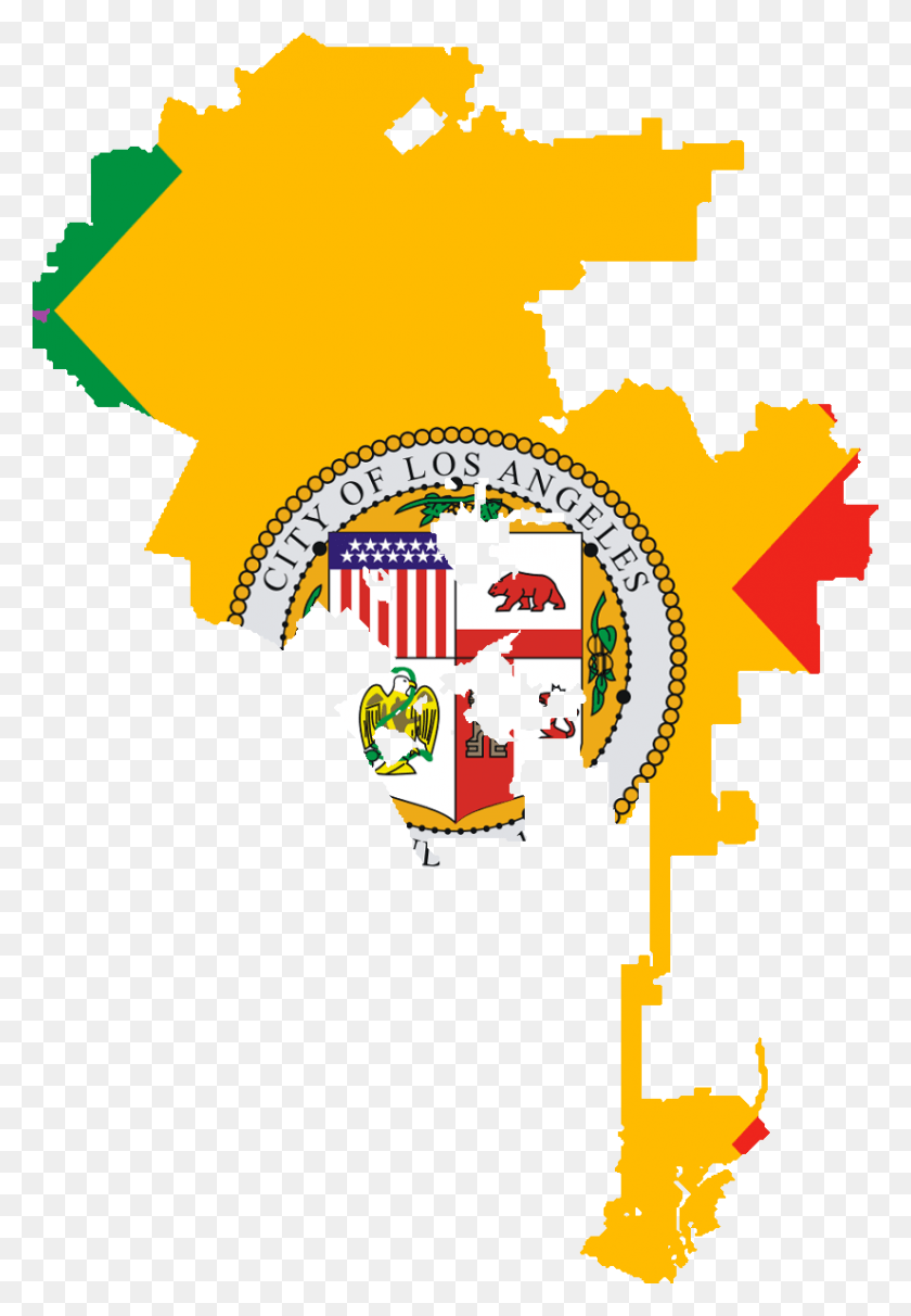 825x1219 Flag Map Of Los Angeles California Los Angeles, Graphics, Poster HD PNG Download