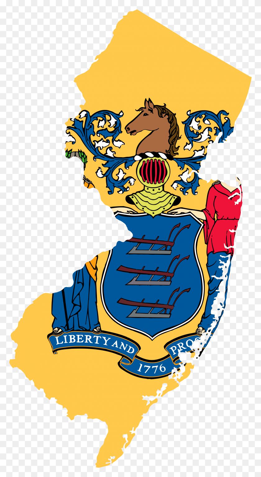 2000x3785 Флаг Карта Нью-Джерси Флаг И Печать Нью-Джерси, Графика, Лицо Hd Png Скачать