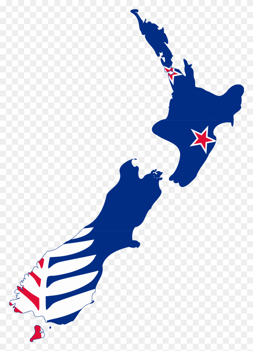 2007x2841 Flag Map Of New Zealand Stewart Island Nz Map, Symbol, Person, Human HD PNG Download