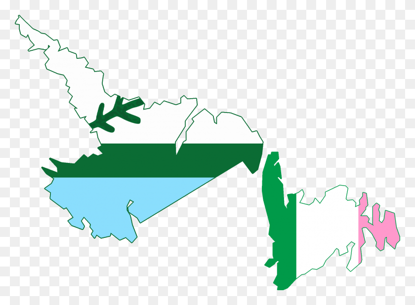 1881x1348 Флаг Карта Ньюфаундленда И Лабрадора Ньюфаундленд И Лабрадор Флаг Карта, Участок, Графика Hd Png Скачать