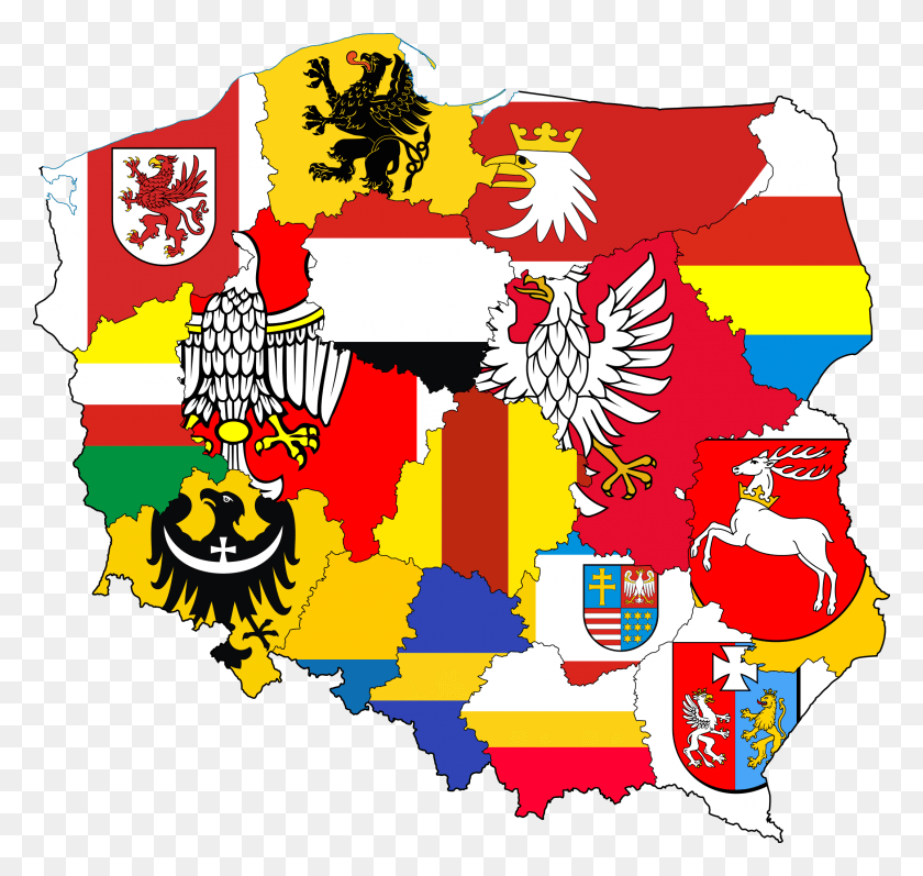 2148x2030 Flag Map Of Poland Crest, Graphics, Poster HD PNG Download