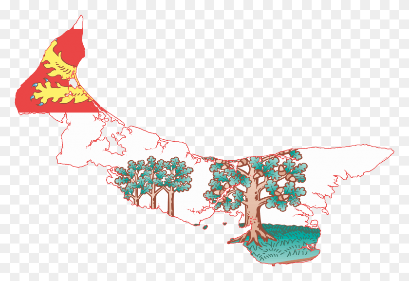 1780x1180 Флаг Карта Острова Принца Эдуарда Остров Принца Эдуарда, Кусты, Растительность Hd Png Скачать