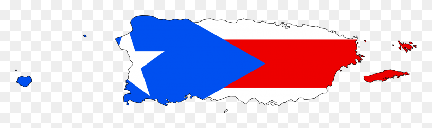 2222x543 Flag Map Of Puerto Rico Puerto Rican Flag Map, Nature, Outdoors, Plot HD PNG Download