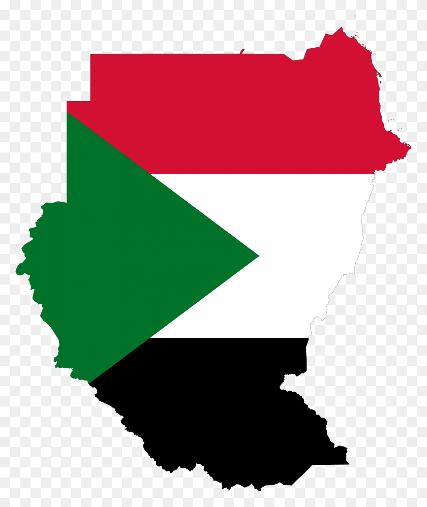 2001x2407 Flag Map Of Sudanfile Type Old Flag Of Sudan, Symbol, Graphics HD PNG Download