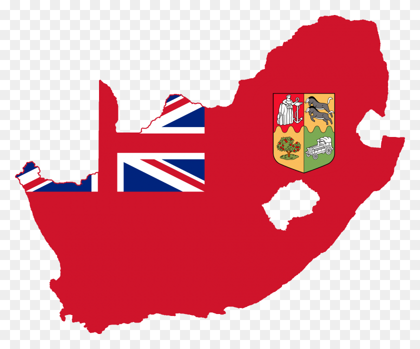 2010x1645 Flag Map Of The Union Of South Africa South Africa Flag Map, Symbol, Logo, Trademark HD PNG Download