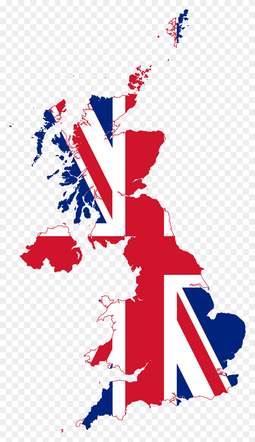 2000x3577 Flag Map Of The United Kingdom Liberty Caps Uk Map, Graphics, Text HD PNG Download