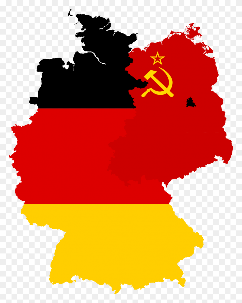 2298x2924 Flag Map Of West Amp Soviet Occupied Germany Germany Map With Flag, Graphics, Poster HD PNG Download