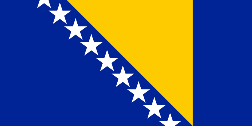 1920x960 Flag Of Bosnia And Herzegovina Clipart, Star Symbol, Symbol, Nature, Night Sticker PNG