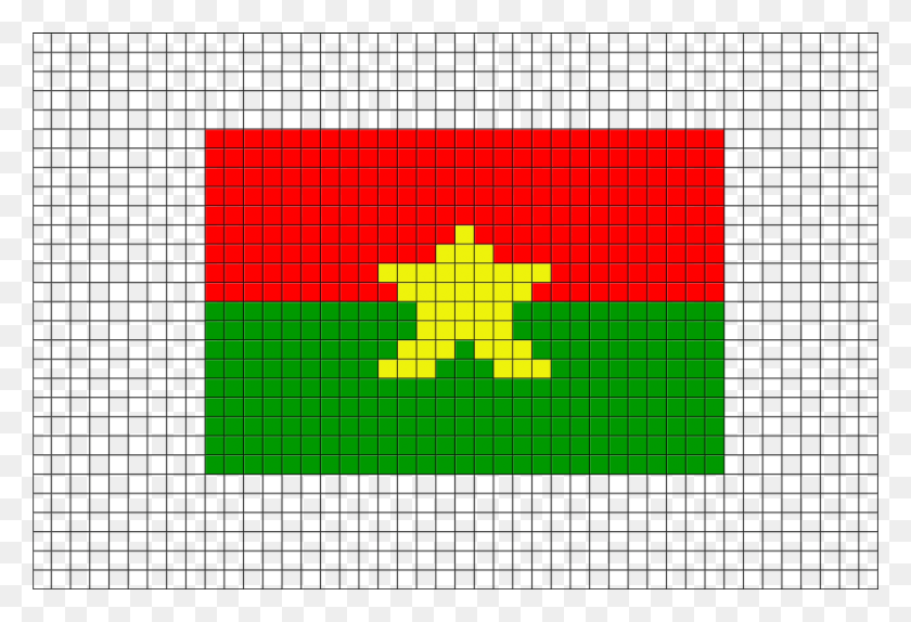 880x581 Flag Of Burkina Faso Pixel Art Car Logo Pixel Art, Label, Text, Pattern HD PNG Download