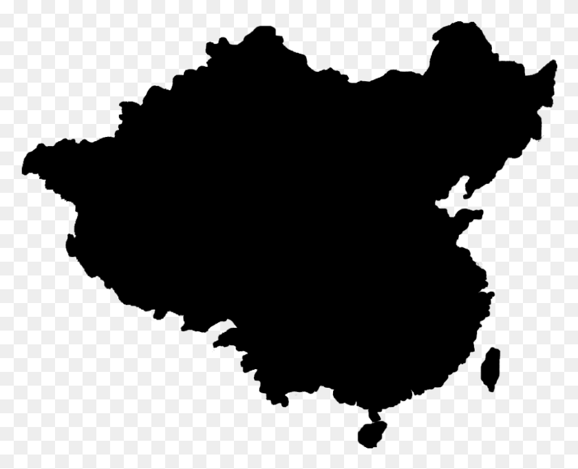 895x713 Flag Of China Blank Map China Tour Major Cities In Eastern China, Gray, World Of Warcraft HD PNG Download