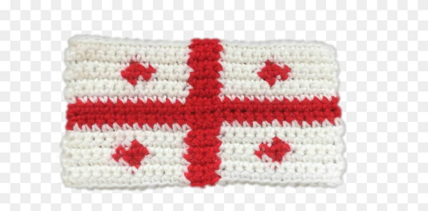 626x355 Bandera De Georgia Crochet, Alfombra, Almohada, Cojín Hd Png