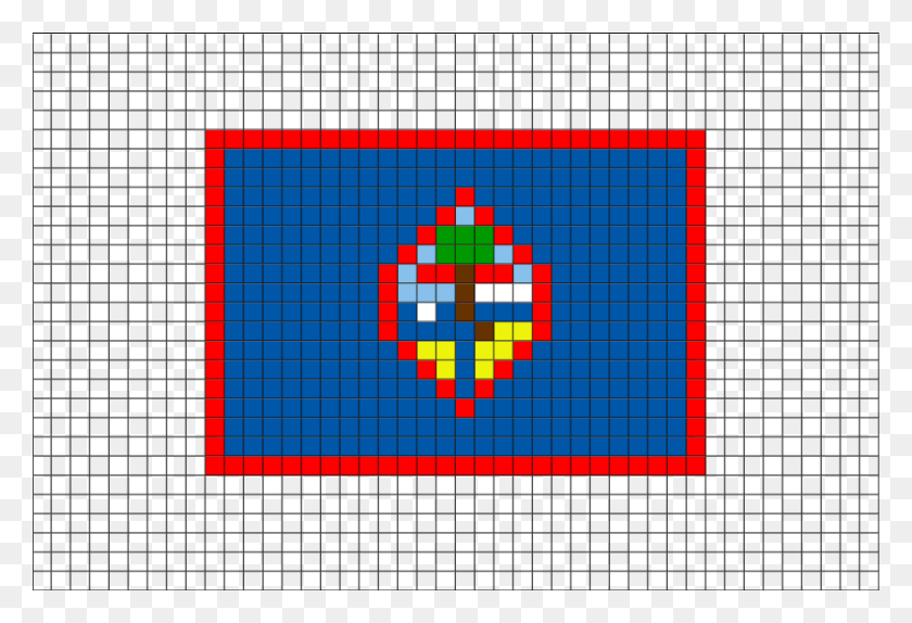 880x581 Descargar Png Bandera De Guam Pixel Art De Brikbook Bandera Rusa Pixel Art, Pac Man Hd Png