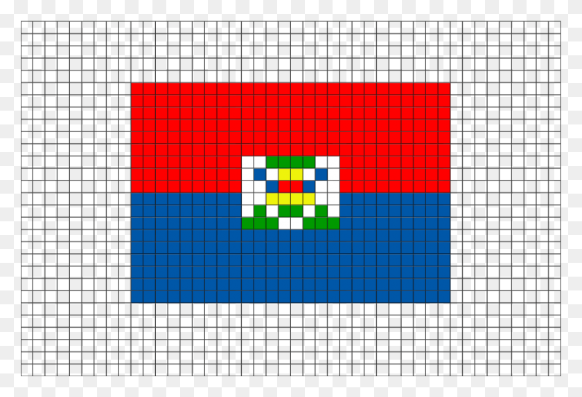 880x581 Descargar Png Bandera De Haití Pixel Art De Brikbook Bandera Rusa Pixel Art, Pac Man, Marcador Hd Png