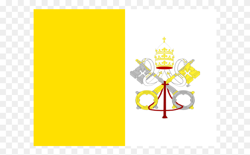 616x462 Flag Of Holy See Logo Transparent Vatican City Flag, Logo, Symbol, Trademark HD PNG Download