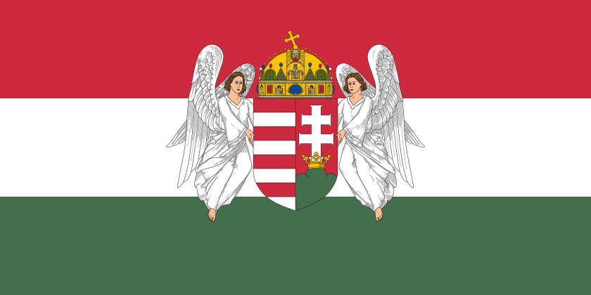 1920x960 Flag Of Hungary 1915 1918 Angels Angel, Person, Face, Head Clipart PNG