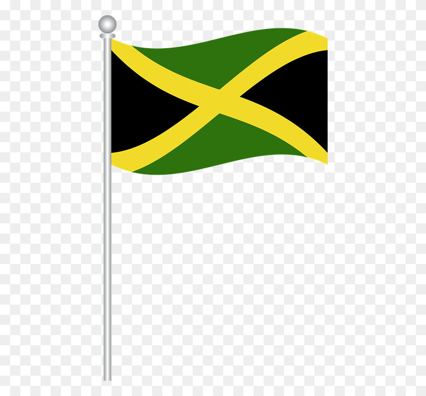 452x720 Flag Of Jamaica Flag Jamaica World Jamaican Flag Transparent Background, Symbol, Logo, Trademark HD PNG Download
