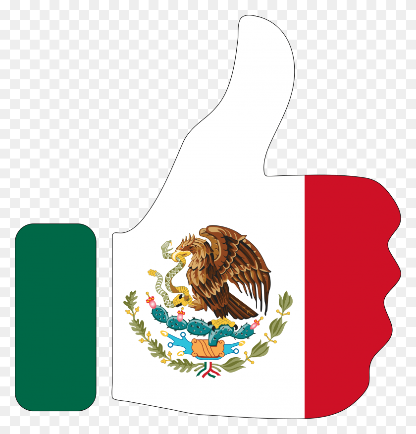 2206x2310 Флаг Мексики Мексиканская Кухня Национальный Флаг Мексики Сша, Животное, Птица, Утка Png Скачать