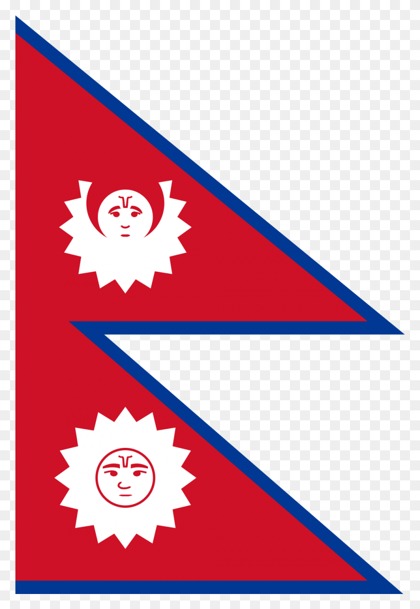 988x1466 Flag Of Nepal Nepal Flag Before, Triangle, Graphics HD PNG Download