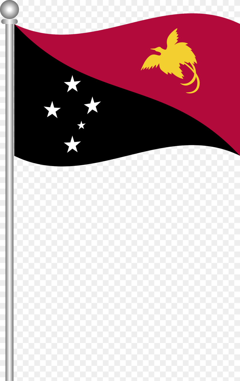 1210x1920 Flag Of Papua New Guinea Clipart Transparent PNG