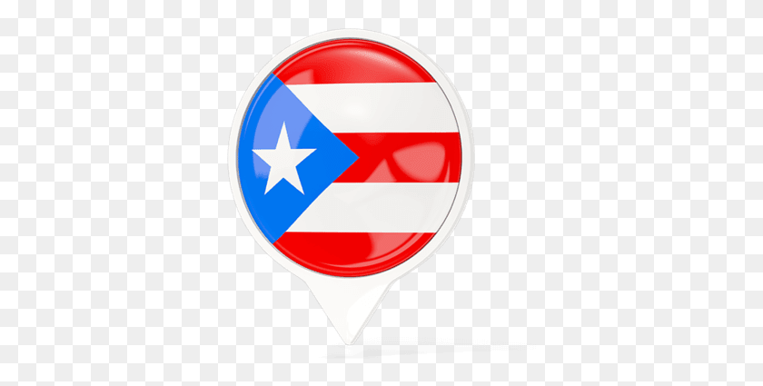 341x365 Flag Of Puerto Rico, Symbol, Balloon, Ball HD PNG Download