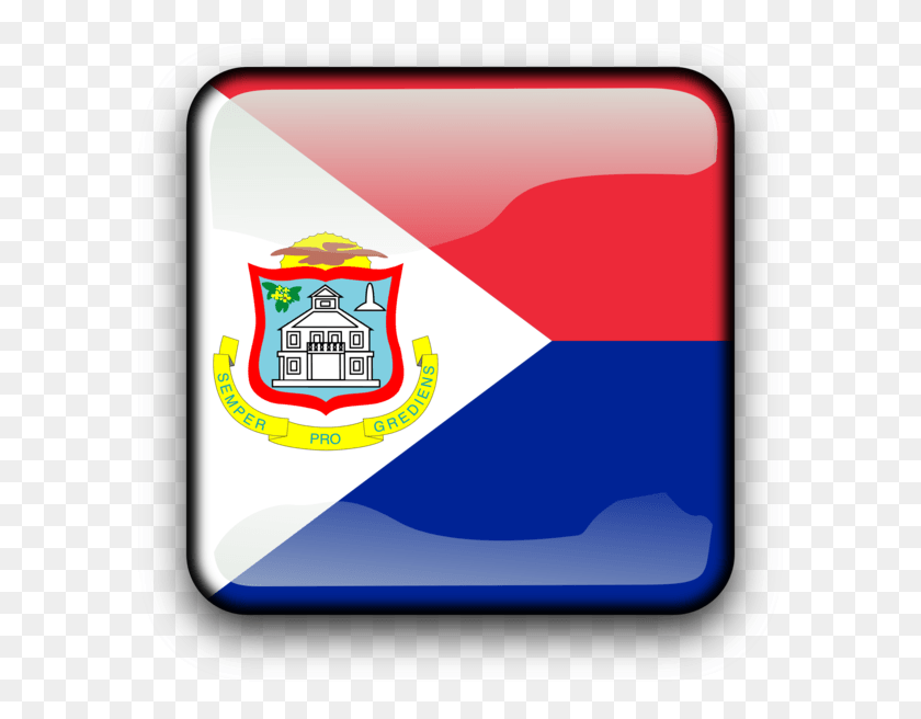 597x596 Flag Of Sint Maarten Computer Icons Saint Kitts And St Maarten Coat Of Arms, Label, Text, First Aid HD PNG Download