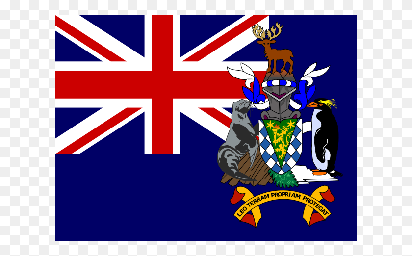 616x462 Flag Of South Georgia And The South Sandwich Islands United Kingdom Flag, Penguin, Bird, Animal HD PNG Download