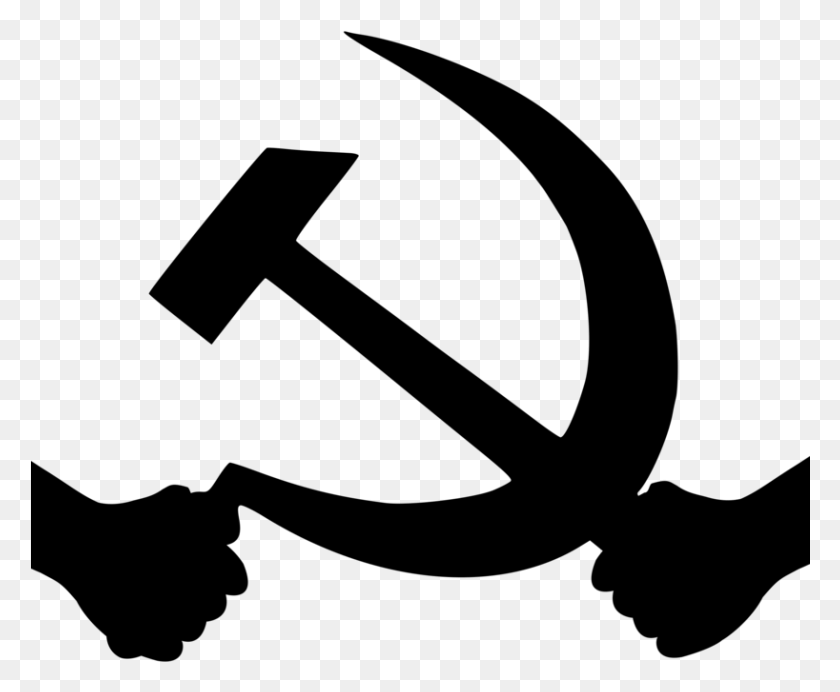 818x663 Flag Of The Soviet Union Russian Revolution Hammer Soviet Union Flag Black And White, Gray, World Of Warcraft HD PNG Download