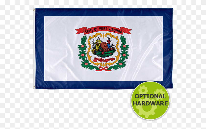 576x466 Flag Of West Virginia, Text, Banner, Symbol HD PNG Download