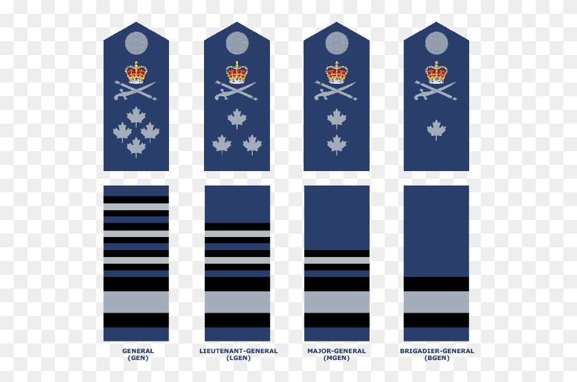 542x496 Flag Officers Canadian Military Officer Rank Insignia, Logo, Symbol, Trademark HD PNG Download
