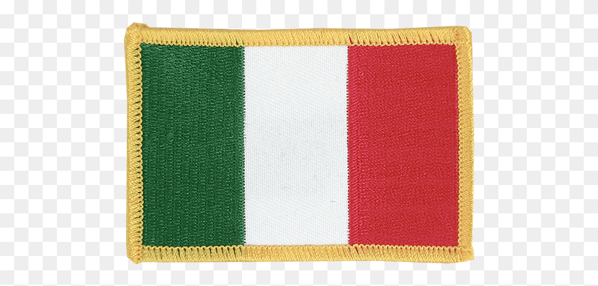 493x342 Flag Patch Italy Italy Flag Patch, Rug, Label, Text HD PNG Download