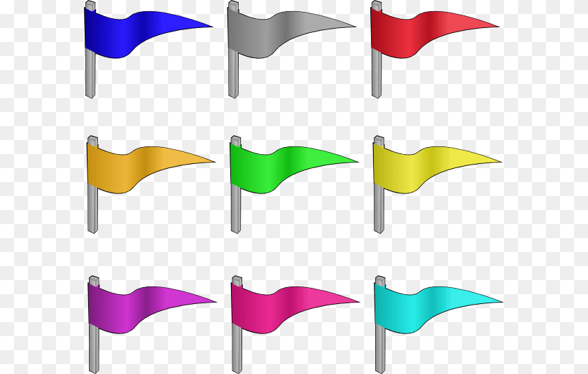 600x534 Flag With Different Colors, Art, Graphics, Bow, Weapon PNG