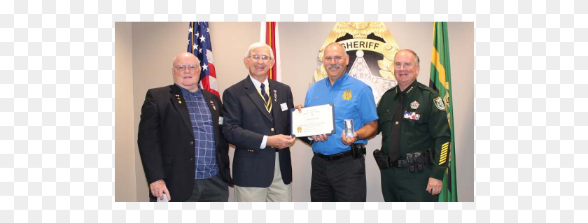 514x259 Flagler Sergeant Awarded For 39outstanding Service39 Flagler County Sheriff Sgt Michael Lutz, Person, Tie, Military HD PNG Download