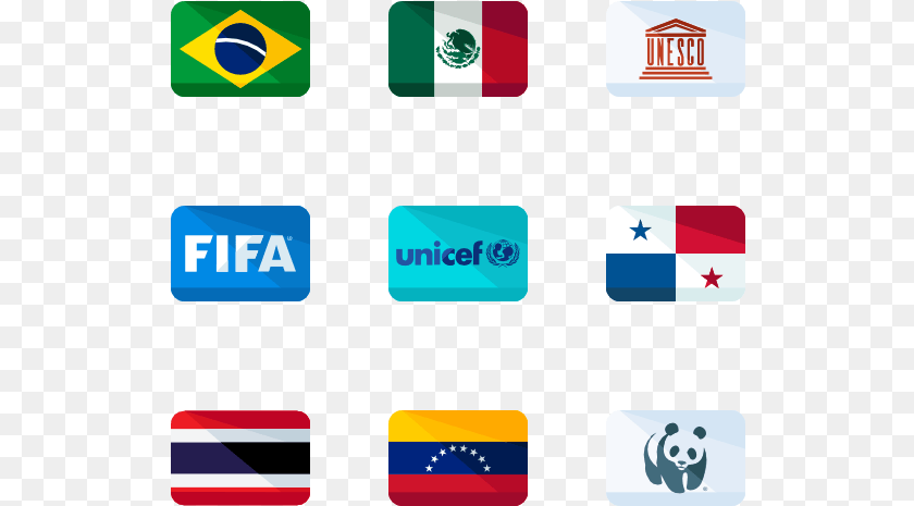 529x465 Flags Seven Flags Of Continents, Logo, Text, Animal, Bear Sticker PNG