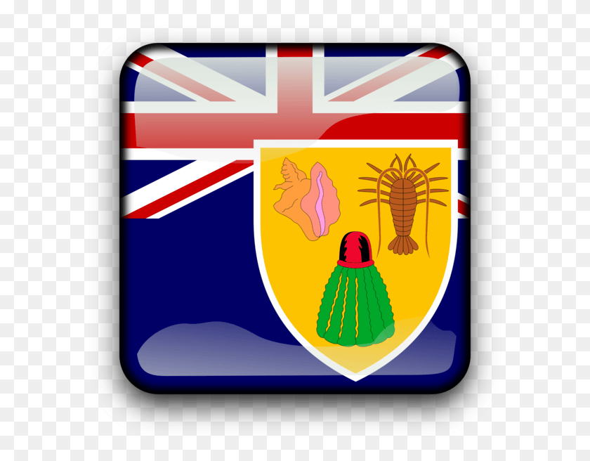 597x596 Bandera De Las Islas Turcas Y Caicos Png / Bandera Png