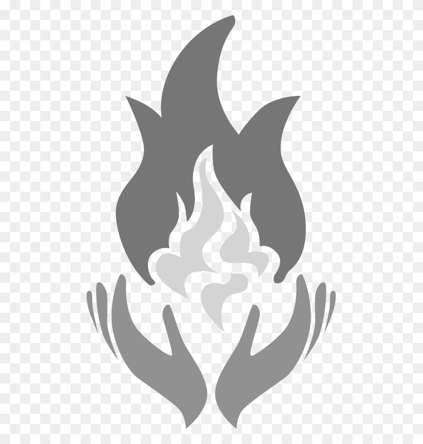 495x820 Flame Hands Grayscale Illustration, Fire, Symbol HD PNG Download