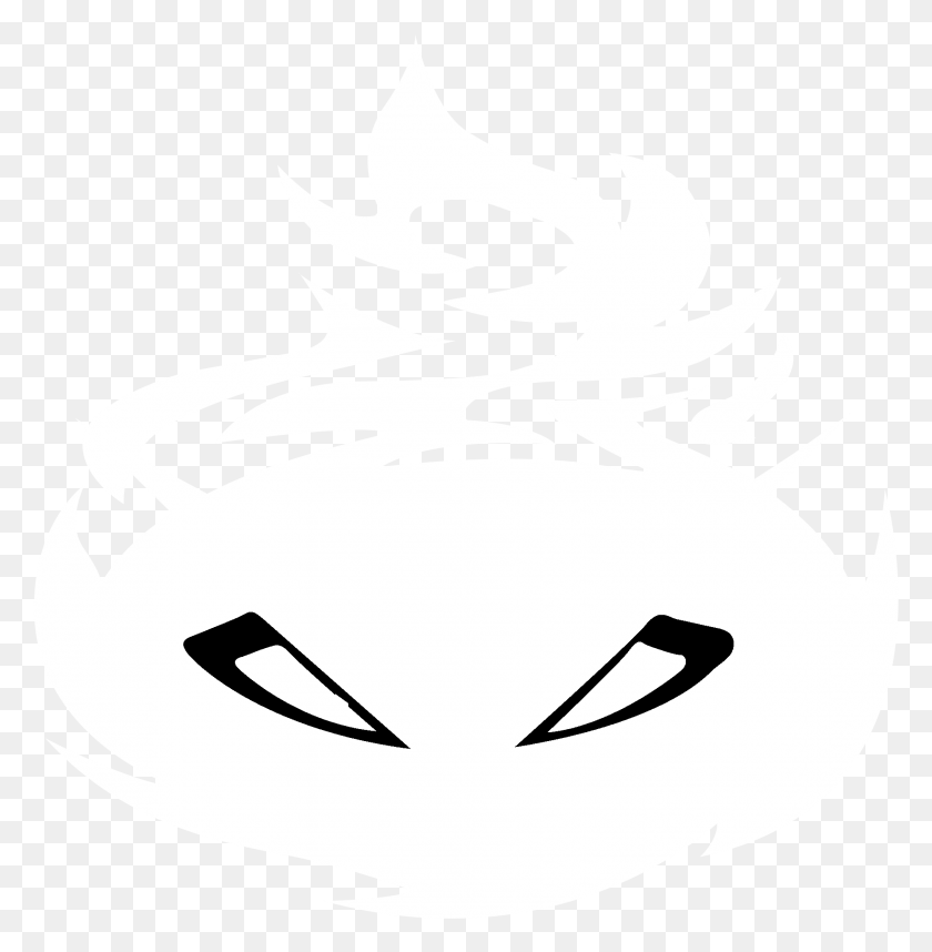 1857x1900 Flame Logo Black And White, Stencil, Symbol, Emblem HD PNG Download