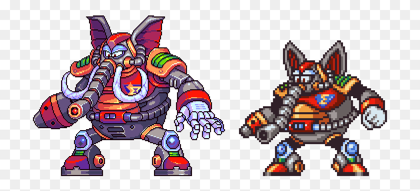 709x323 Flame Mammoth Sprite Flame Mammoth Megaman Sprites, Person, Human, Super Mario HD PNG Download