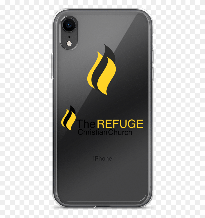 438x833 Flame Mockup Case On Phone Black Iphone Xr, Мобильный Телефон, Электроника, Сотовый Телефон Hd Png Скачать