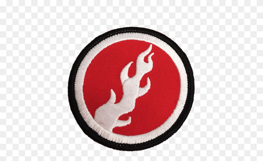414x455 Flame Patch Emblem, Rug, Symbol, Logo HD PNG Download
