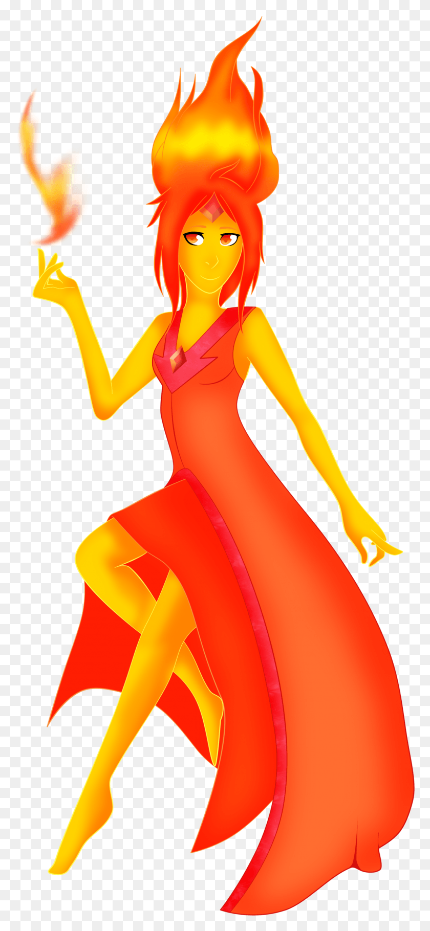1154x2605 Flame Princess Adverture Time Images Fire Fire Fire Illustration, Dress, Clothing, Apparel HD PNG Download