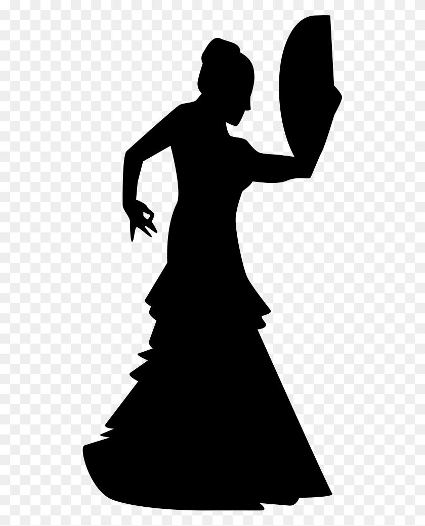 514x981 Flamenco Female Dancer Silhouette Comments Icon Flamenco, Person, Human HD PNG Download
