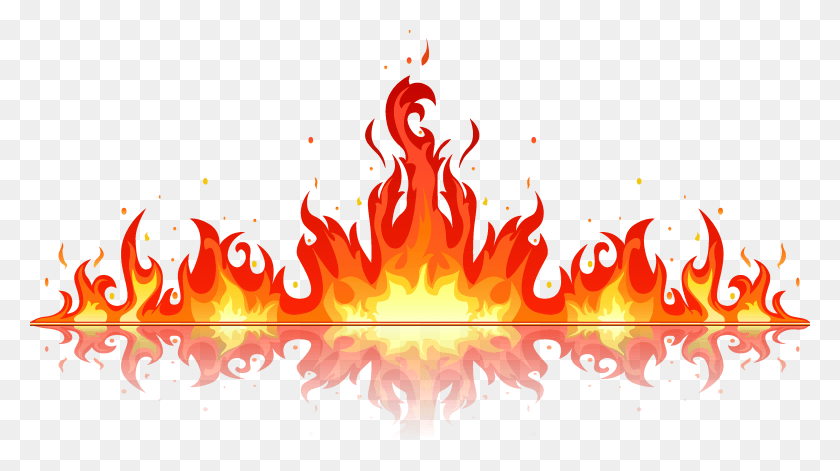 3682x1941 Flames Clipart Llama Flames Vector Free, Fire, Flame, Bonfire HD PNG Download