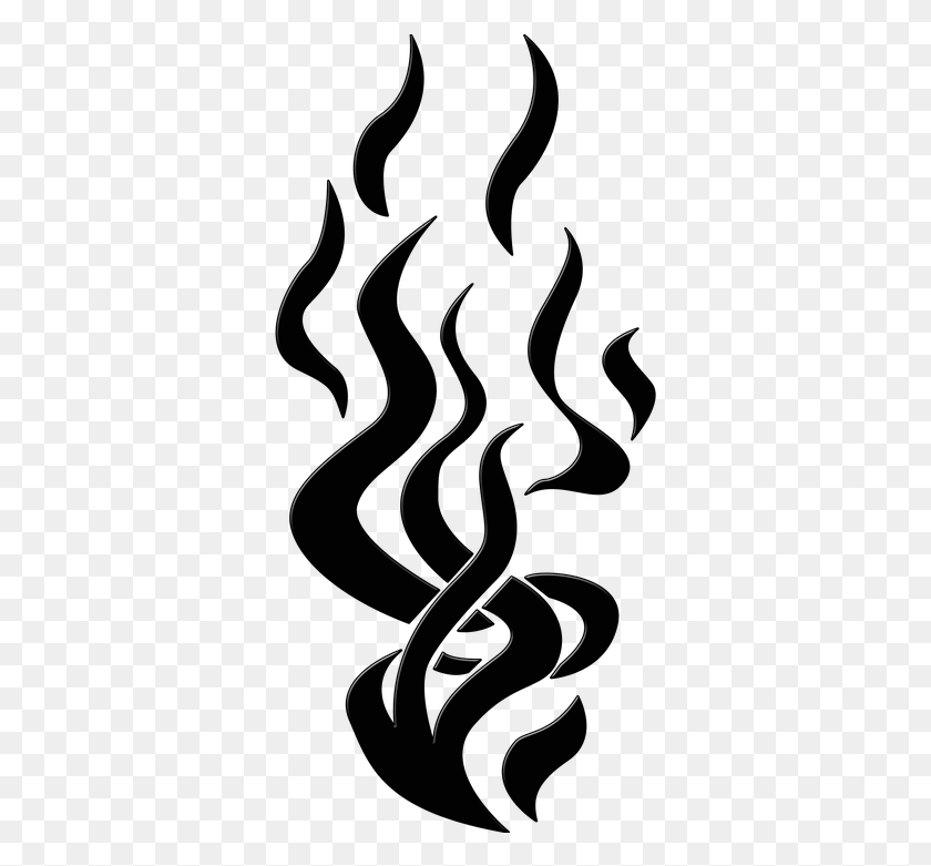 349x721 Flames Silhouette Shape Fire Art Artwork Graphic Flame Silhouette, Graphics, Floral Design HD PNG Download