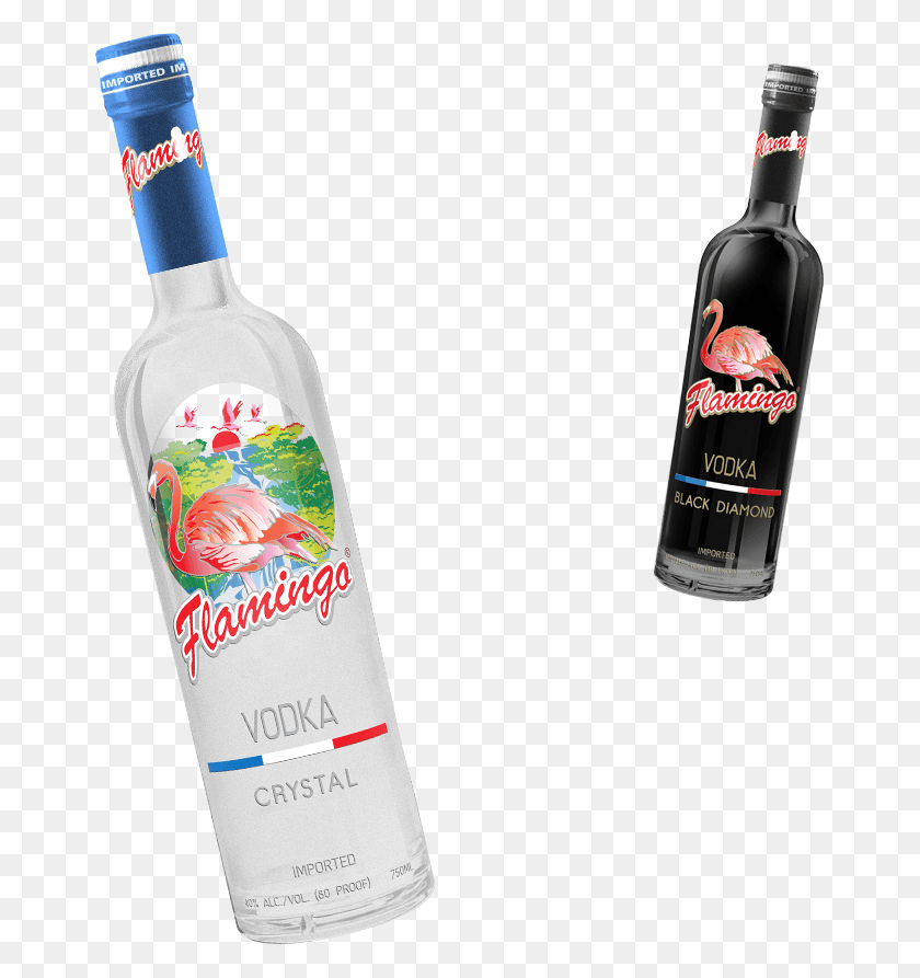 667x833 Flamingo Crystal Vodka, Beverage, Drink, Alcohol HD PNG Download