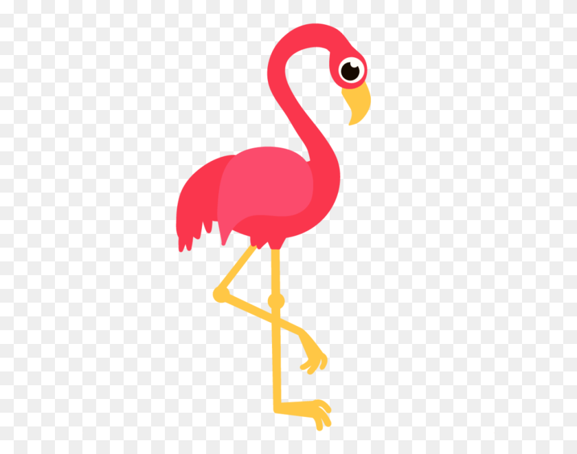600x600 Descargar Png Flamingo Svg Library Stock Enorme Freebie Flamingo Clipart Sin Fondo, Pájaro, Animal, Pico Hd Png