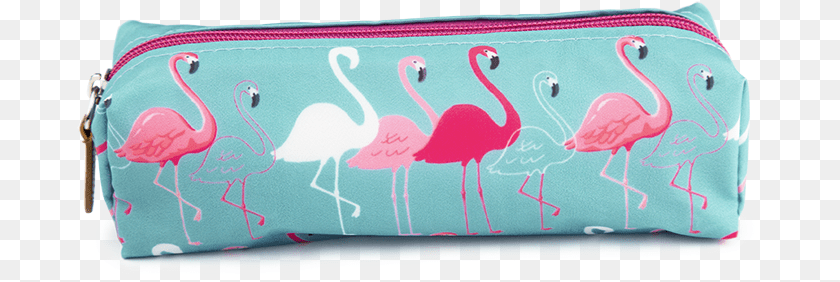688x282 Flamingo Turquoise Go Stationery Clipart Pencil Case Transparent Background, Accessories, Bag, Handbag, Animal Sticker PNG