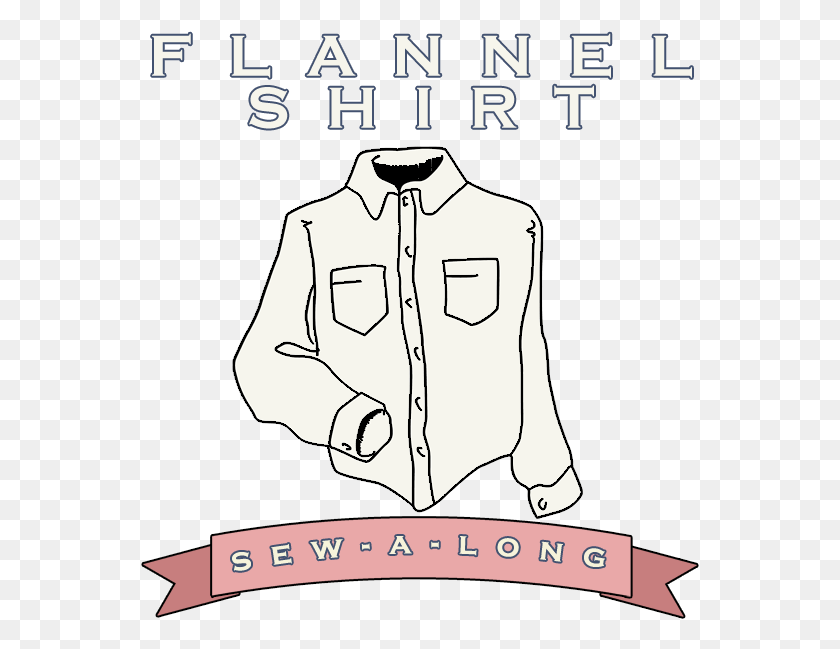 559x589 Flannel Shirt Sew A Long Icon Illustration, Poster, Advertisement, Clothing HD PNG Download
