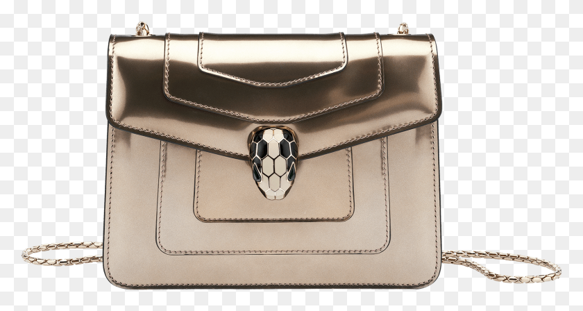 1463x729 Flap Cover Bag Serpenti Forever In Antique Bronze Brushed Bvlgari Serpenti Forever Bag Gold, Briefcase, Handbag, Accessories HD PNG Download